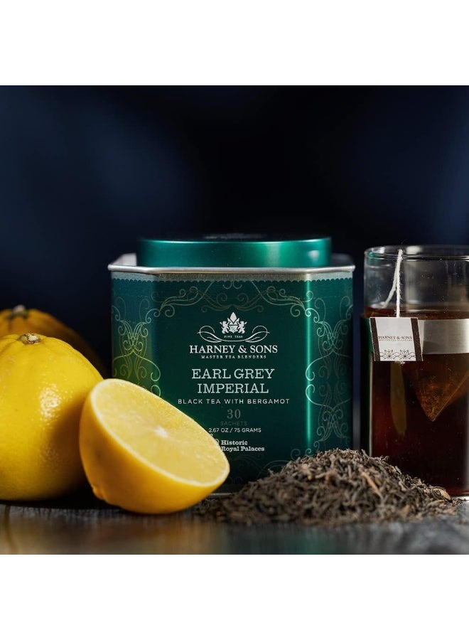 Harney & Sons HRP Earl Grey Imperial Tea Tin | 30 Sachets, Historic Royal Palaces Collection (Tin Design May Vary) - Image 4