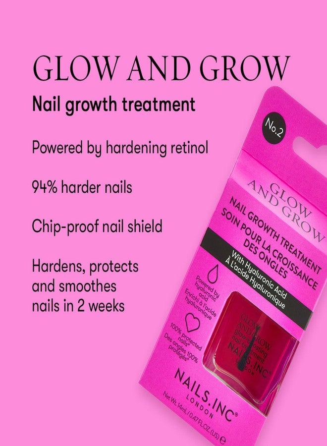 Nails Inc Nails.INC Mini Nail Treatment Duo, Includes Glow and Grow Nail Growth Treatment and Vit C Please Nourishing Cuticle Oil, With Active Skincare Ingredients to Promote Nail Health, Cruelty Free, Vegan - Image 4