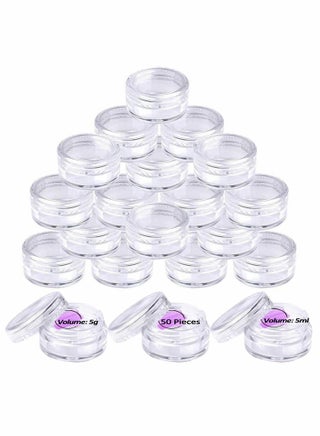 Znworld 50 Pcs 5g/5ml Clear Round Travel Sample Jars - Plastic Containers for Creams & Makeup, Perfect for Women’s Travel Essentials - pzsku/Z2EBD12434D0B85189D2AZ/45/_/1722236668/4cf38c2e-de5b-4851-beb7-2856f57ba5fe