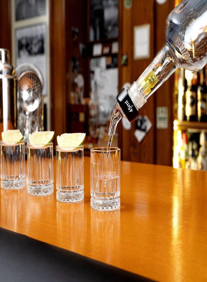 ريستورنت وير موزع مشروبات كحولية معياري بلاستيكي أصفر من ريستورانت وير بار لوكس، سعة 1.5 أونصة، مزود بحلقة وفوهة شفافة، أبعاده 1.5 × 1.5 × 3.75 بوصة، عبوة من 10 قطع. - Image 5