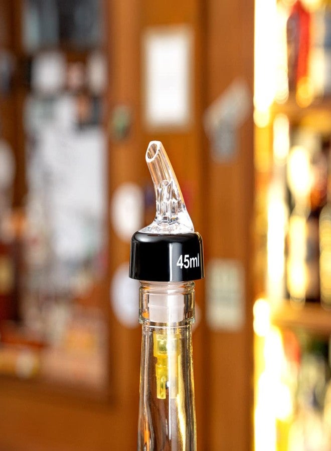 ريستورنت وير موزع مشروبات كحولية معياري بلاستيكي أصفر من ريستورانت وير بار لوكس، سعة 1.5 أونصة، مزود بحلقة وفوهة شفافة، أبعاده 1.5 × 1.5 × 3.75 بوصة، عبوة من 10 قطع. - Image 4