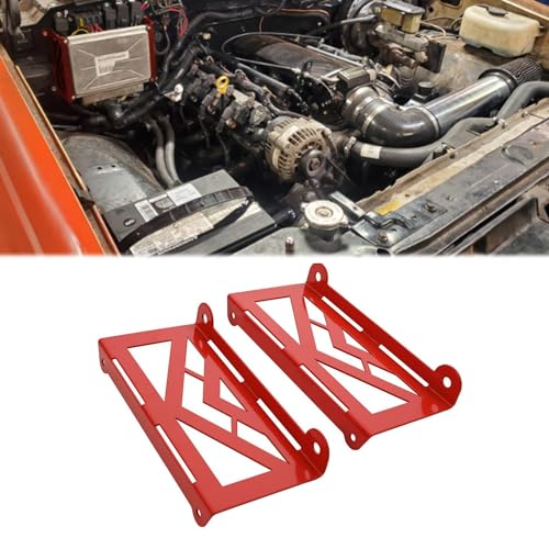 Canitu Red LS1 ECM ECU PCM LSX CNC Cut Engine Computer Mount Bracket Mounting Conversion Brackets Powertrain Control Module Replacement for Pcm Swap 6.0 5.3 LQ9 LM7 0411 C10 C-10 - Image 1