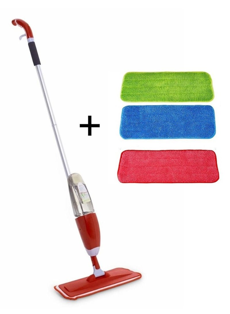 HOMESTAR Spray Mop With 3 Floor Cleaning Pad Set Multicolour - Image 1