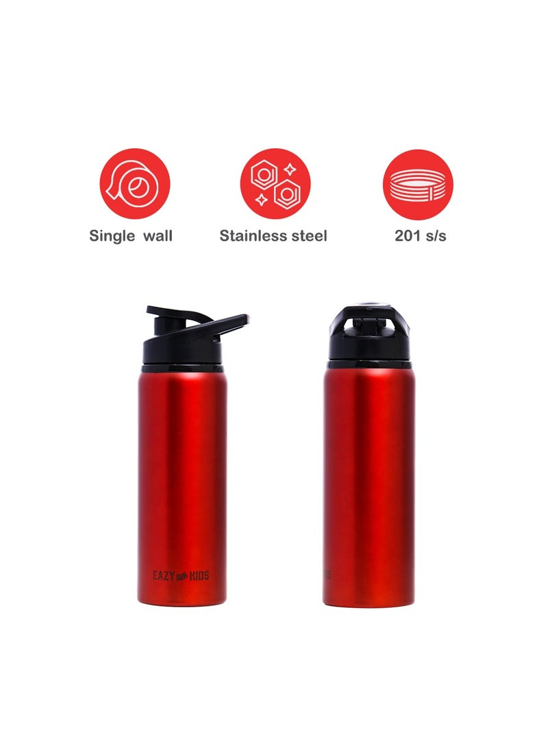 Stainless Steel Sports Water Bottle - Red, 700Ml - pzsku/Z2EBD2B589F0B7709F2FCZ/45/_/1718275589/92ad47b0-b34e-416a-add2-bc775b797dfc