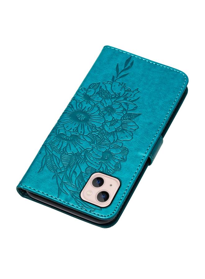 اس-توب جراب هاتف iPhone 15 Plus من الجلد المنقوش بنقشة الفراشة - Image 5