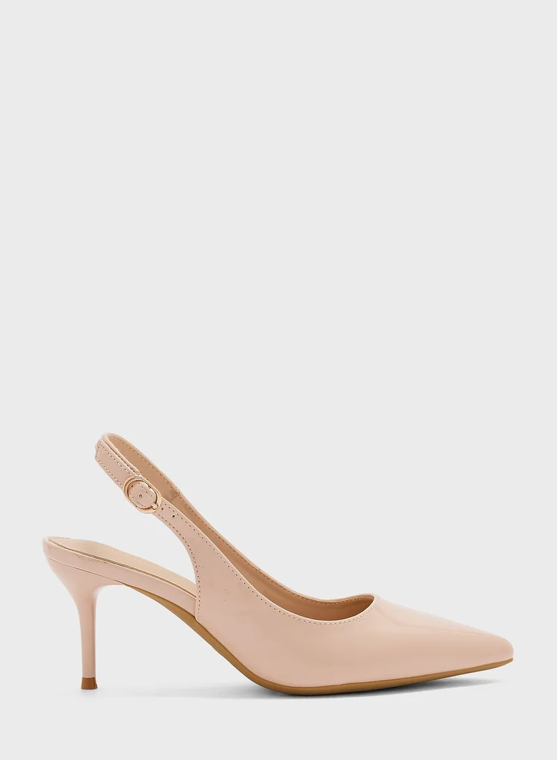 Flora Bella Pointed Toe Low Heel Pumps