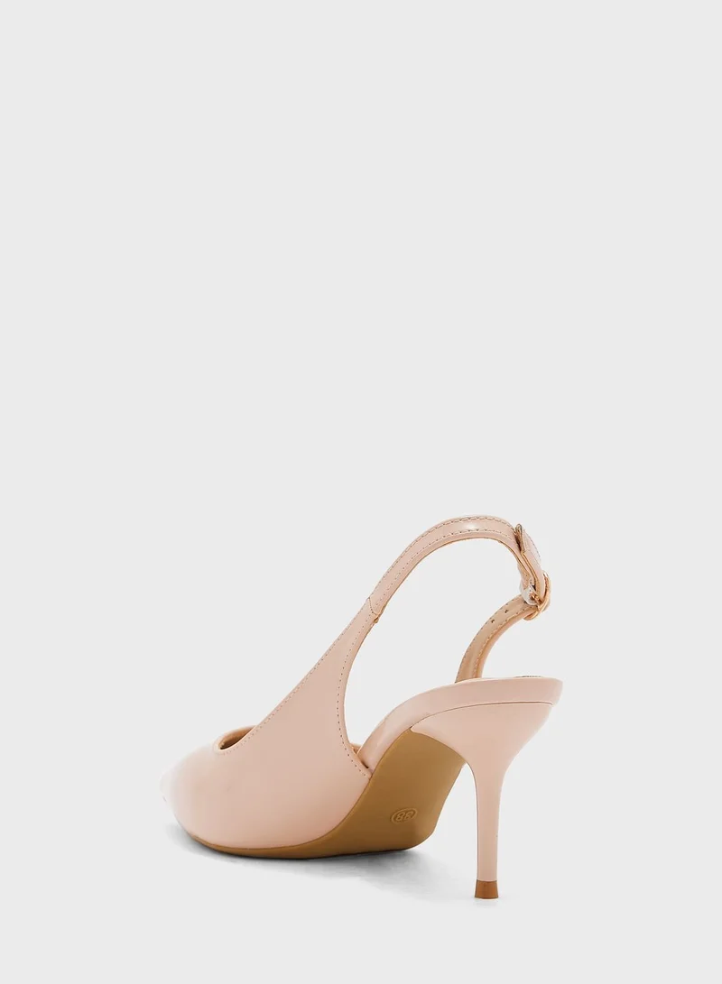 Flora Bella Pointed Toe Low Heel Pumps