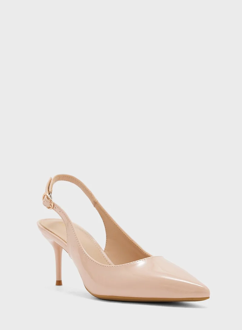 Flora Bella Pointed Toe Low Heel Pumps