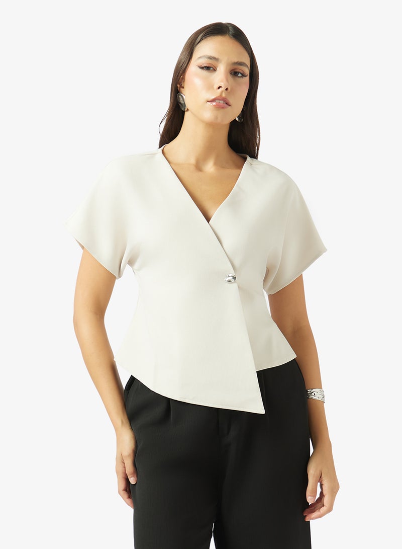 VERO MODA Vmsonja Short Sleeve V-Neck Top - Image 1