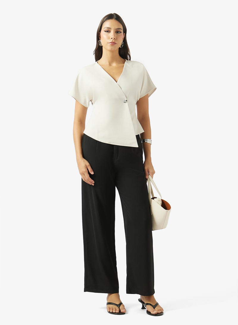 VERO MODA Vmsonja Short Sleeve V-Neck Top - Image 4