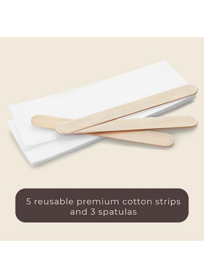 Herbdiva Aloevera Hair Removing Wax 600gm, Professional Care Waxing, Natural Strip Wax, for All Skin Types | With Strips & Spatulas - Image 4