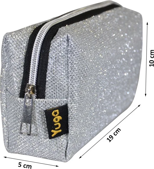 Yuga Makeup Bag Silvery Silver