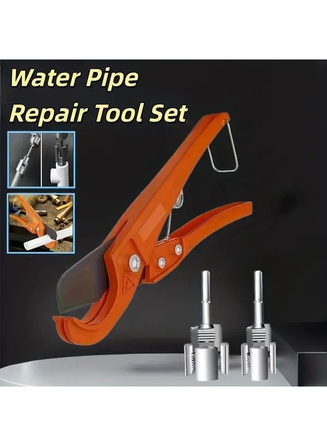 5pcs Heavy Duty Pipe Threading Tool Kit Drill Adapter For DIY Plumbing Repair - Image 3