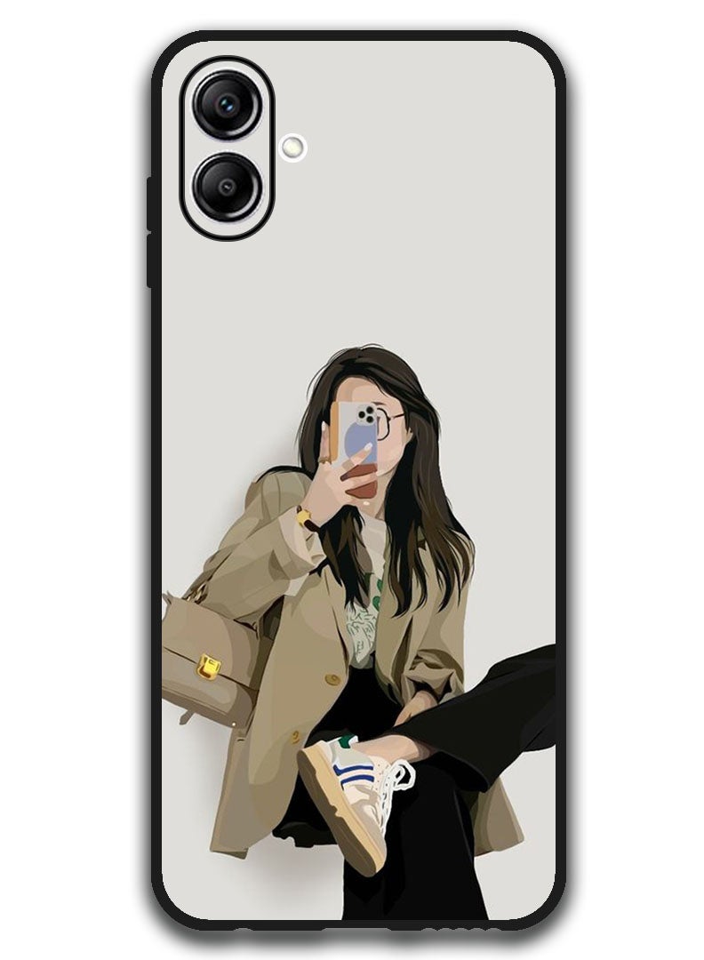 Theodor Protective Case Anti Scratch Shock Proof Bumper Cover For Samsung Galaxy A06 Girl Taking selfie - Image 1