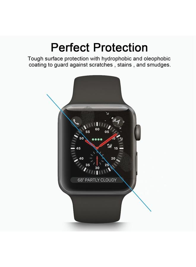 إيروريكس قطعتان لساعة Apple Watch مقاس 42 مم، 0.2 مم، صلابة السطح 9H، 2.15D، غشاء شاشة زجاجي مقوى مقاوم للانفجار - Image 5