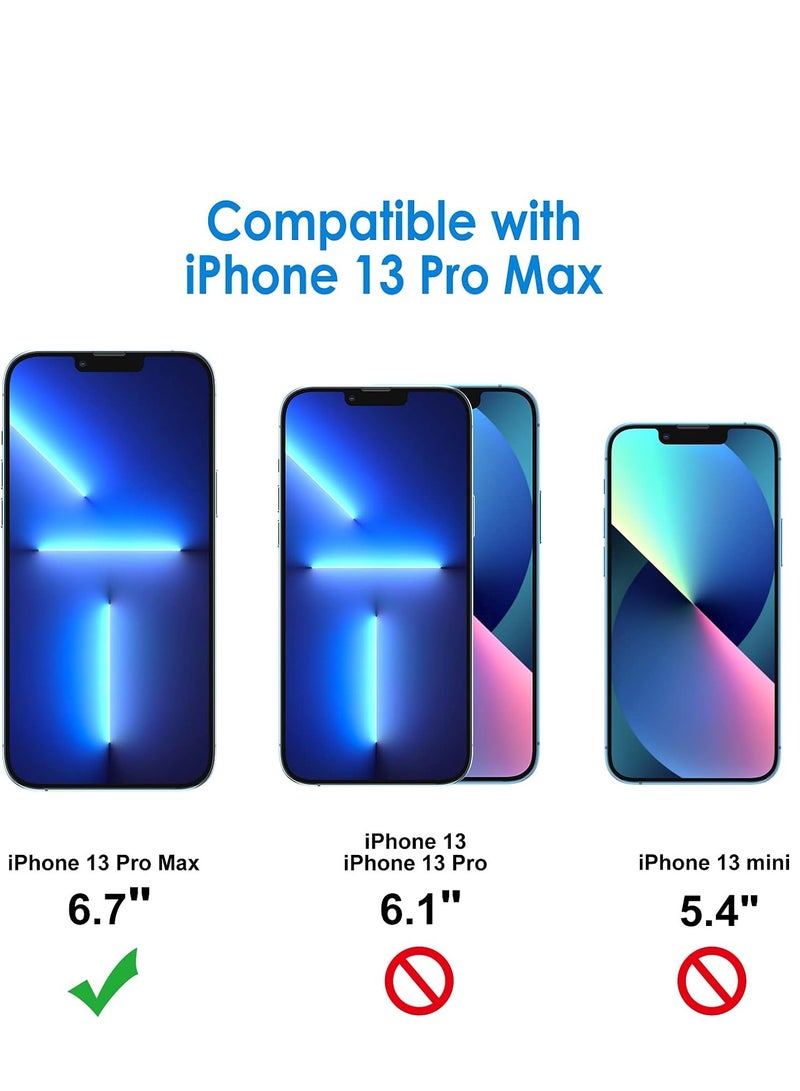 Denx Screen Protector for  iPhone 13 Pro Max 6.7inch, 9H Tempered Glass Screen Shatterproof Anti Scratch Glass HD Clear Case Friendly for iPhone 13 Pro Max - Image 2