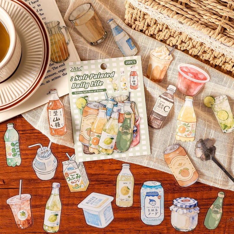 Yuezhen Creative Stickers - Soft Drawing Daily Series - Daily Items Illustration Theme Scrapbooking Decoration Stickers - Image 3