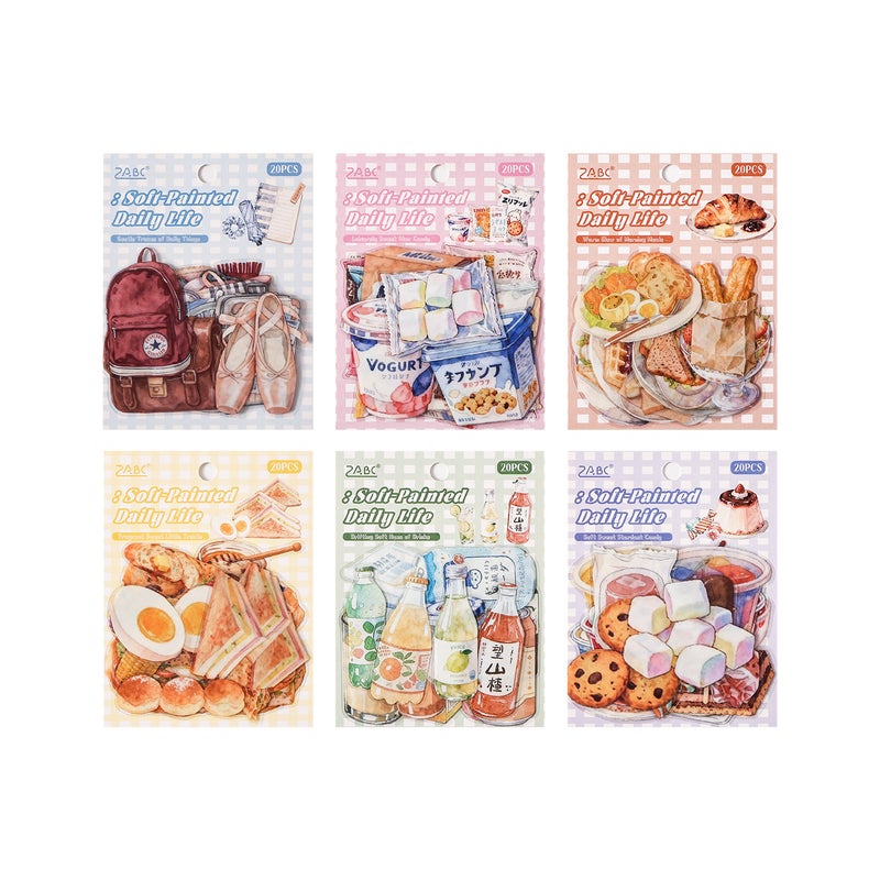 Yuezhen Creative Stickers - Soft Drawing Daily Series - Daily Items Illustration Theme Scrapbooking Decoration Stickers - Image 5