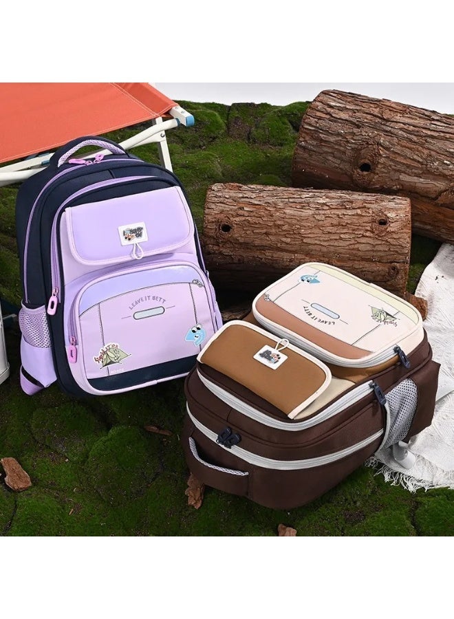 Kids School Backpack Grades 1-3, Large Capacity Waterproof Ergonomic Lightweight  Bag - Image 4