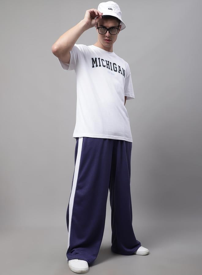 تايك تو تيشيرت رجالي أبيض بطبعة جرافيك مقاس كبير من دور - Image 5