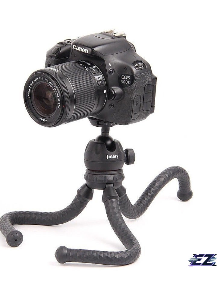 ELTRAZONE Flexible Lightweight Tripod with 360° Rotation – Durable Silicone-Aluminum Build, Universal Phone/Camera Compatibility, 1.5kg Load Capacity - Image 1