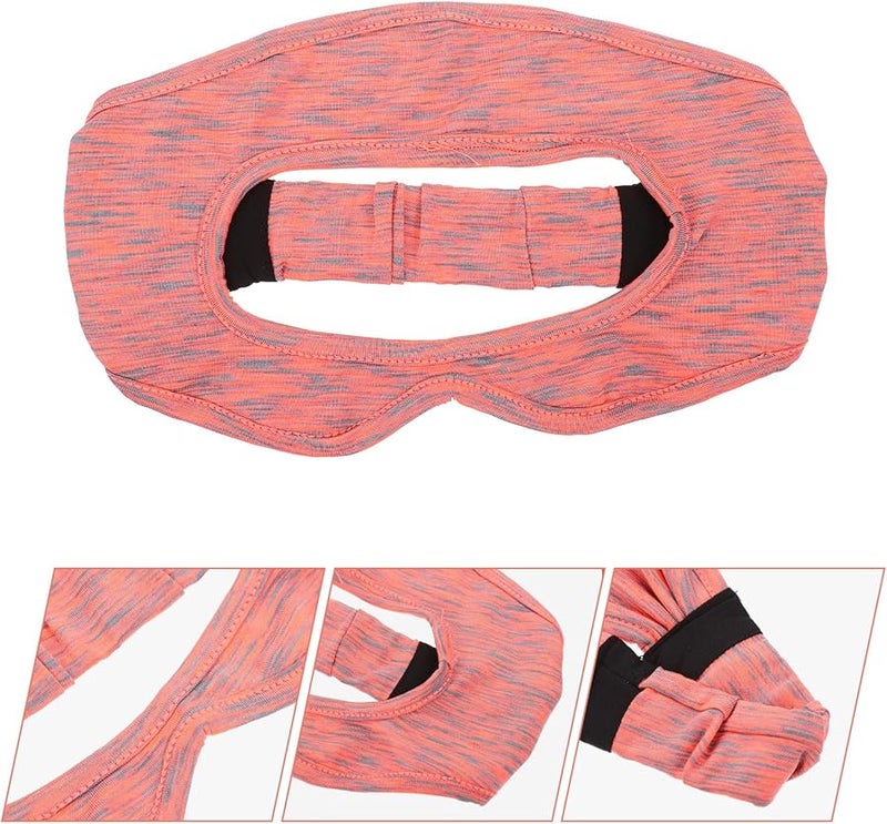 غطاء سماعة الواقع الافتراضي الأسود القابل للغسل سريع الجفاف قابل للتنفس مضاد للانزلاق يمتص العرق ملحق للألعاب - Image 5