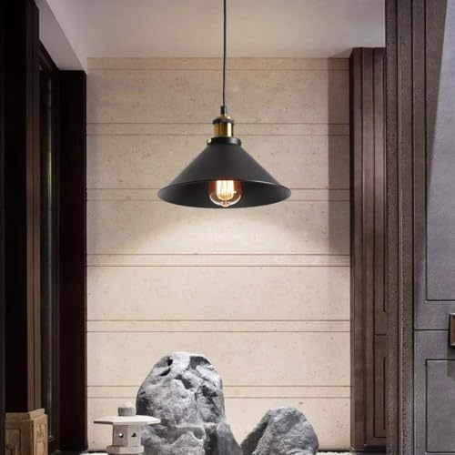 Groeien Retro Industrial Vintage Chandelier Edison Design Ceiling Light E27 Metal Pendant Light for Kitchen Dining Room Home Ceiling Pendant Lamp(Bulb not Included)(Antique, 1) - Image 5