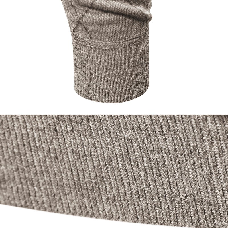 Mylldey 1/4 Zip Pullover Mens Sweaters Lightweight Pullover Soft Men's Knit Long Sleeve Sweater (Lightcoffee, XL) - Image 5