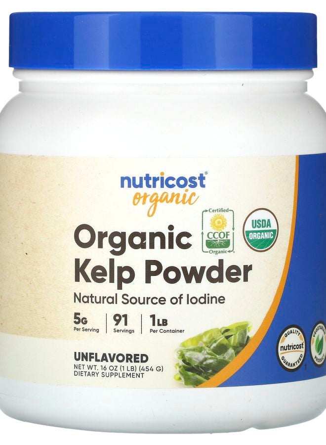 Nutricost Organic Kelp Powder Unflavored 1 lb (454 g)