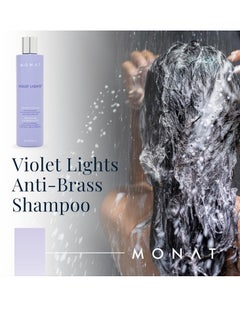 monat MONAT Violet Lights Anti-Brass Shampoo – Subtly Illuminates Hair – Advanced Toning Formula – Vibrant & Manageable Results – Gentle Cleansing for Radiant Locks – Enriched with REJUVENIQE®c  - Image 3