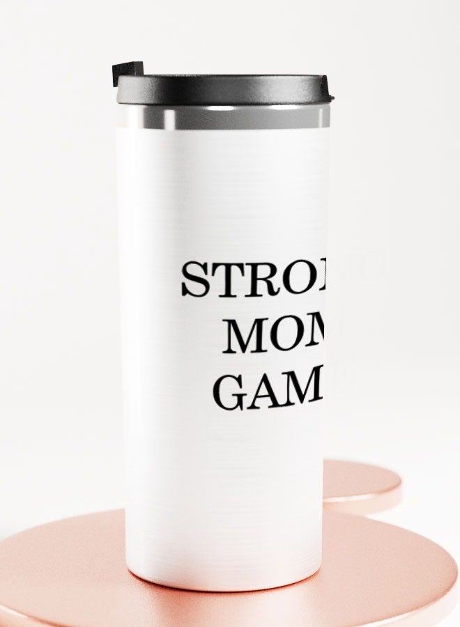 LIT Silver Tumbler Funny Design Gift Stainless Tumbler Strong Game Funny Motherhood - Image 2