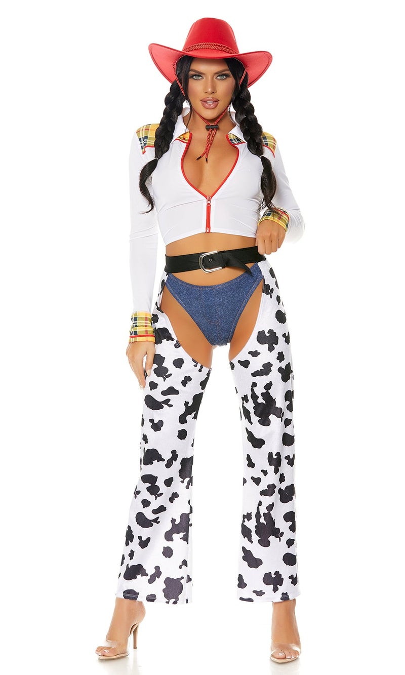 Forplay Womens Keep It Light Cowgirl Adult Sized Costumes, Multicolor, Medium/Large US - Image 3