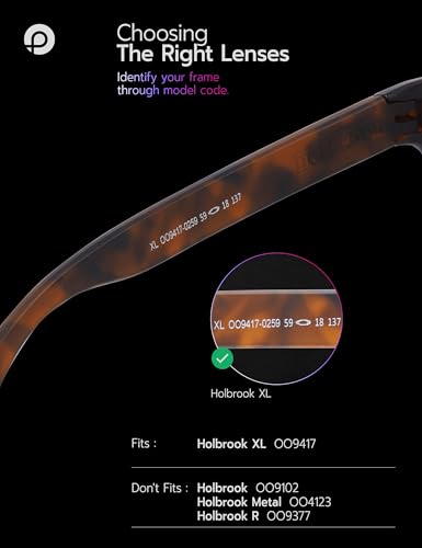 PapaViva Replacement Lenses for Oakley Holbrook XL OO9417 59mm Sunglass Copper Brown Polarized - Image 2