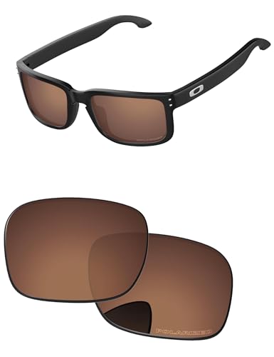 PapaViva Replacement Lenses for Oakley Holbrook XL OO9417 59mm Sunglass Copper Brown Polarized - Image 1