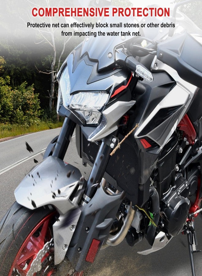 VEISUTOR غطاء حماية شبكة المبرد من VEISUTOR لدراجة كاواساكي Z900، غطاء حماية المبرد، غطاء حماية خزان الوقود، شبكة حماية لدراجة كاواساكي Z900 موديلات 2017-2023 - Image 3