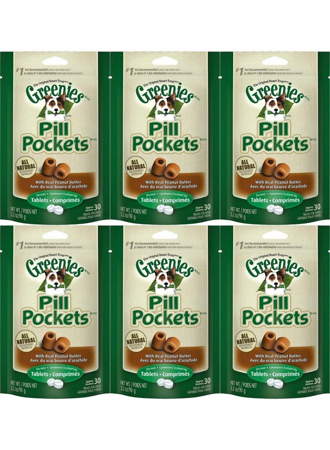 Greenies Peanut Butter Dog Pill Pockets for Tablets 1.2Lbs (6 X 3.2Oz), Black - Image 2