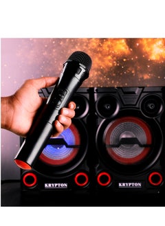 كريبتون مكبر صوت احترافي 2.0 مع جهاز تحكم عن بعد وميكروفون، KNMS5195  - Image 3