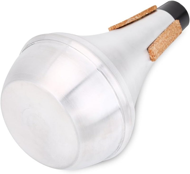 Dilwe Trumpet Mute, Cork Strips Aluminum Alloy Practice Trumpet Cornet Mute - Image 5
