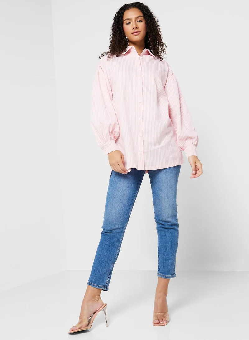 ELLA Stripe Button Down Shirt