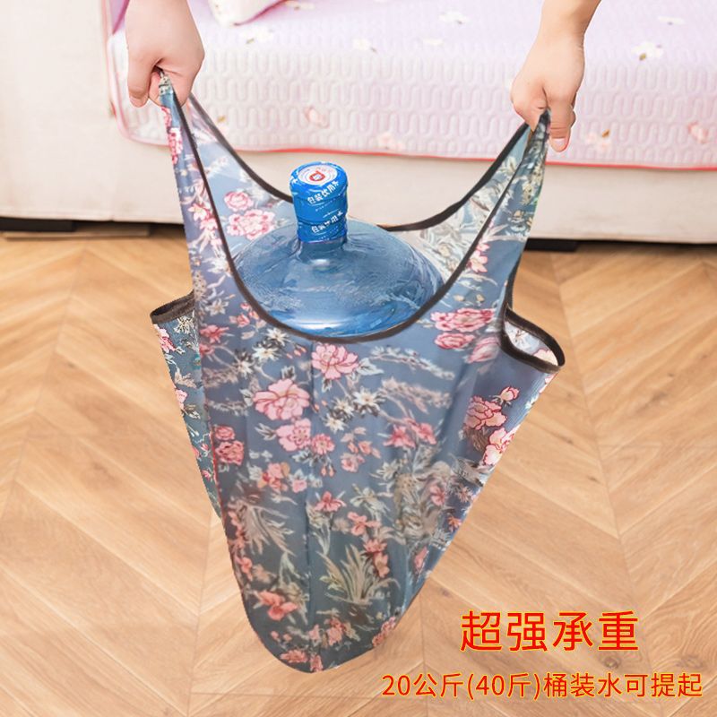 Foldable Supermarket Shopping Bag Waterproof Shopping Bag For Mommy Portable Environmental Bag Single Shoulder Handbag Outgoing Storage Bag - Image 3