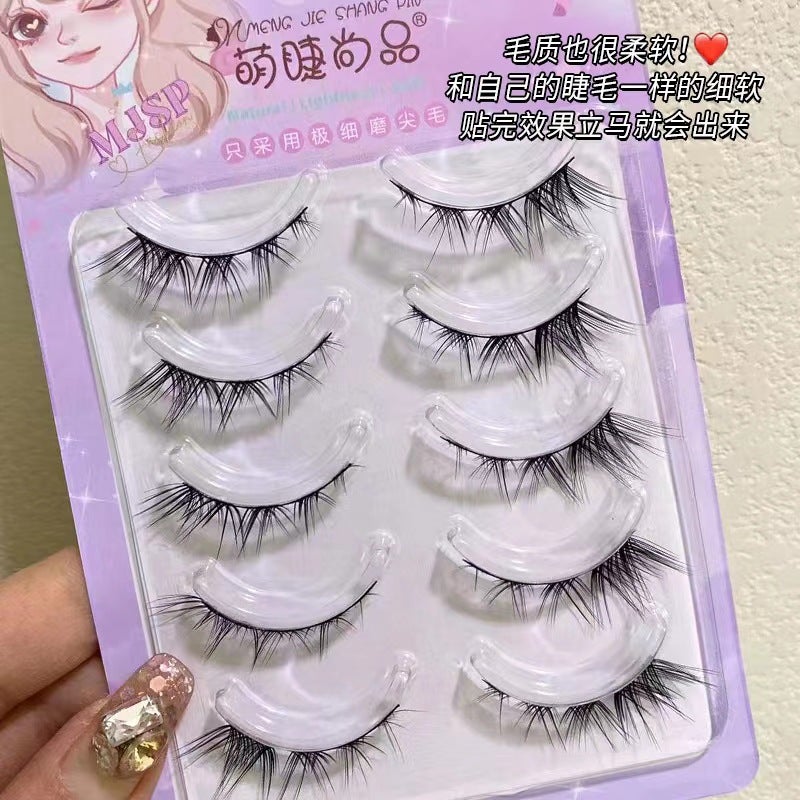 Moe Lashes Shang Pin Thai Fox False Eyelashes Oblique Flying Light Mixed Blood Imp Whole Thick Natural Cartoon Eyelashes - Image 2