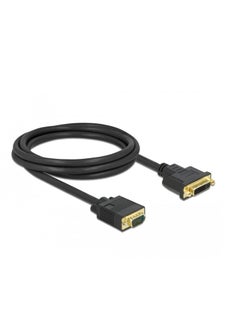 Terabyte DVI To VGA Cable DVI-I 24+5 Pin Male To VGA Male Converter Black  - Image 1
