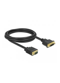 Terabyte DVI To VGA Cable DVI-I 24+5 Pin Male To VGA Male Converter Black  - Image 2