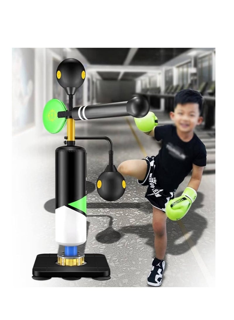 Generic Punching Bag,Boxing Reaction Target for Kids and Adult,Speed Ball/Swing Arm/Sandbag,Height Adjustable Freestanding Boxing Bag,Punching Bag - Image 1