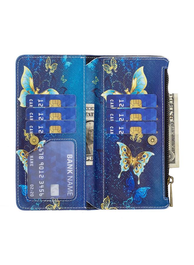 S-TOP Case For Motorola Moto E32 4G Colored Drawing Pattern Zipper Horizontal Flip Phone Leather Case - Image 3