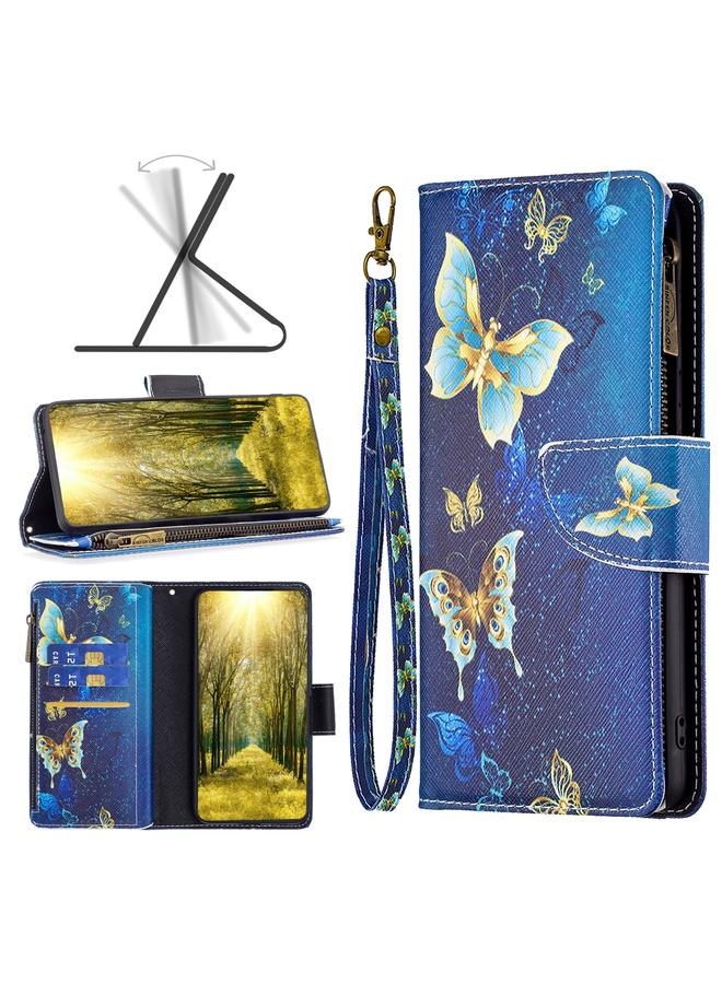 S-TOP Case For Motorola Moto E32 4G Colored Drawing Pattern Zipper Horizontal Flip Phone Leather Case - Image 1