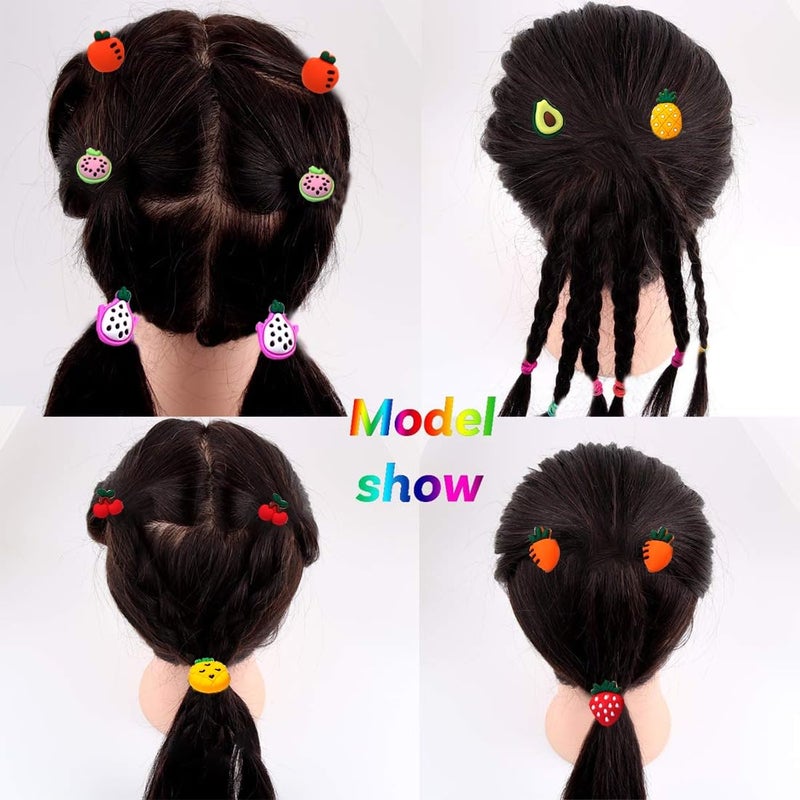 kapimo 26 Pcs Mix Elastic Hair Rubber Bands for Kids Baby Girls Hairband Ties Accessories Cute Fancy Patterns - Image 3
