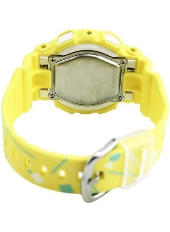 G-SHOCK BABY-G Analog-Digital Watch BA-120SC-9ADR, 44 mm Yellow Dial, Resin Case & Strap, Shock‑Resistant, 100 m WR - Image 4