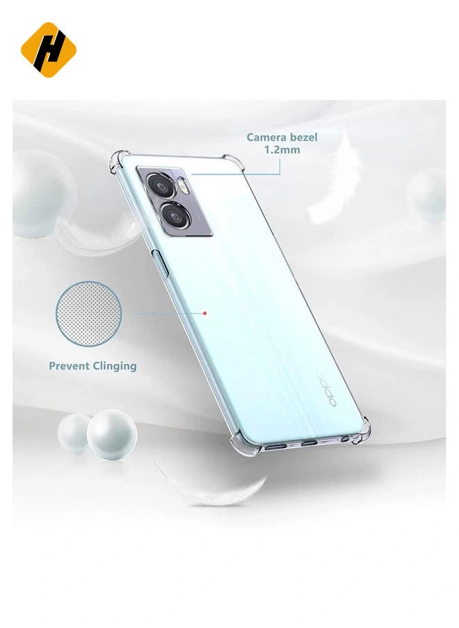 HuHa Case for OPPO A57 4G Clear Case Cover Soft Flexible Transparent Silicone TPU Back Cover Full Camera Protection with Shockproof Bumper Corner  - Image 2