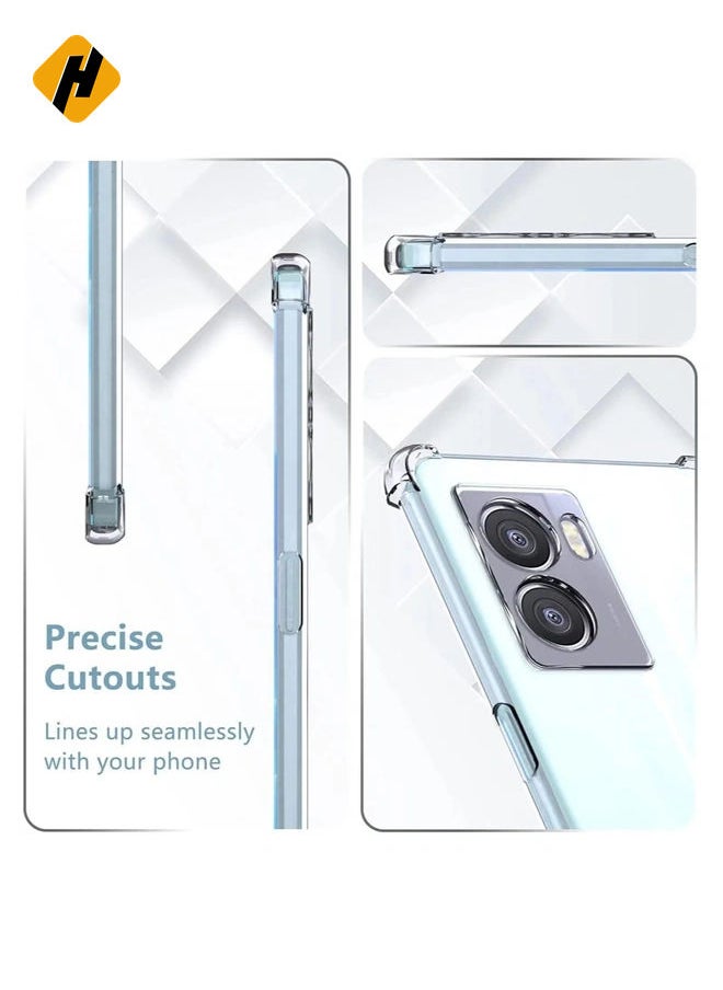 HuHa Case for OPPO A57 4G Clear Case Cover Soft Flexible Transparent Silicone TPU Back Cover Full Camera Protection with Shockproof Bumper Corner  - Image 3